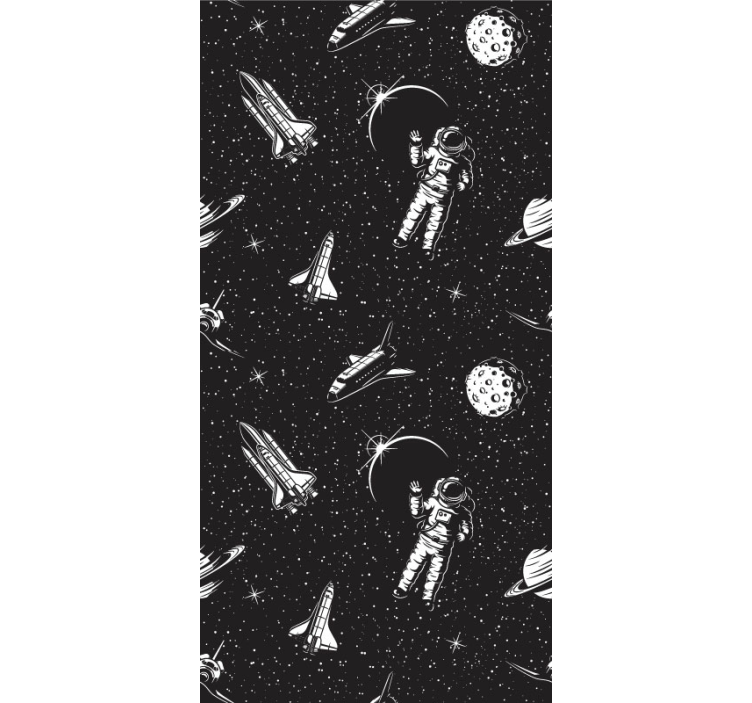 Astronaut i rummet børnetapet - TenStickers