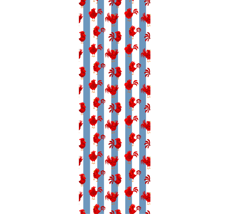 Hummer stribe mønster tapet med dyr - TenStickers