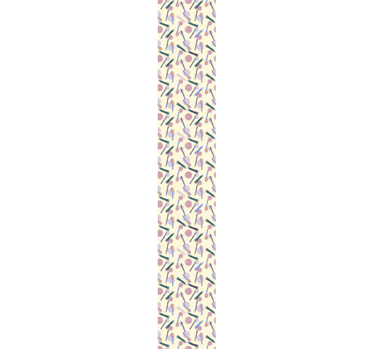 Stilfuldt redskabsmotiv dekorativt tapet - TenStickers