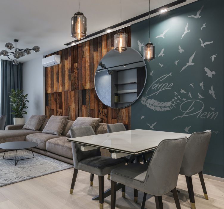 Tapet - naturlig ro tapet træer - TenStickers