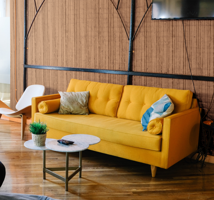 Tapet vintage lodrette striber - TenStickers