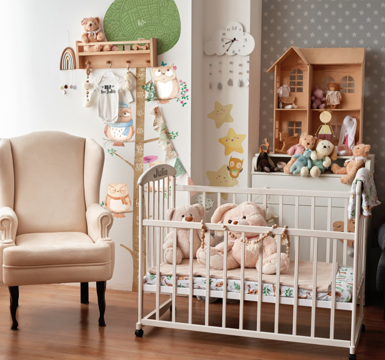 Stjernemønster enkelhed stjerne tapet - TenStickers