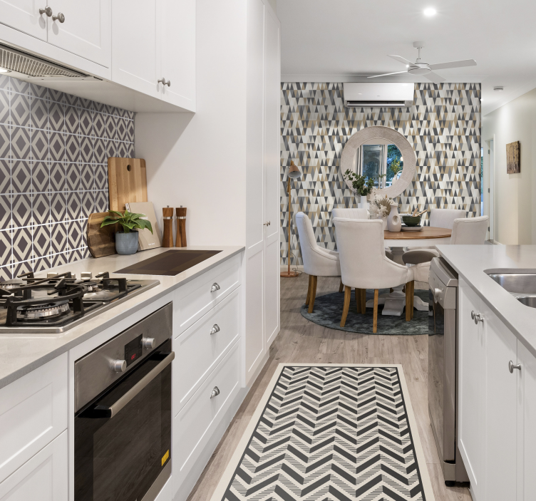 Skandinaviske motiver trekant tapet - TenStickers