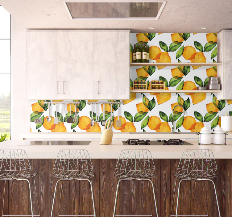 Citron Mediterran Stil andet dekorativt tapet - TenStickers