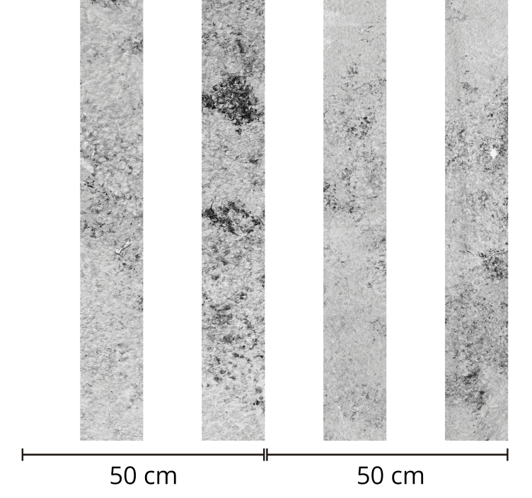 Grå stribet beton tekstureret tapet - TenStickers
