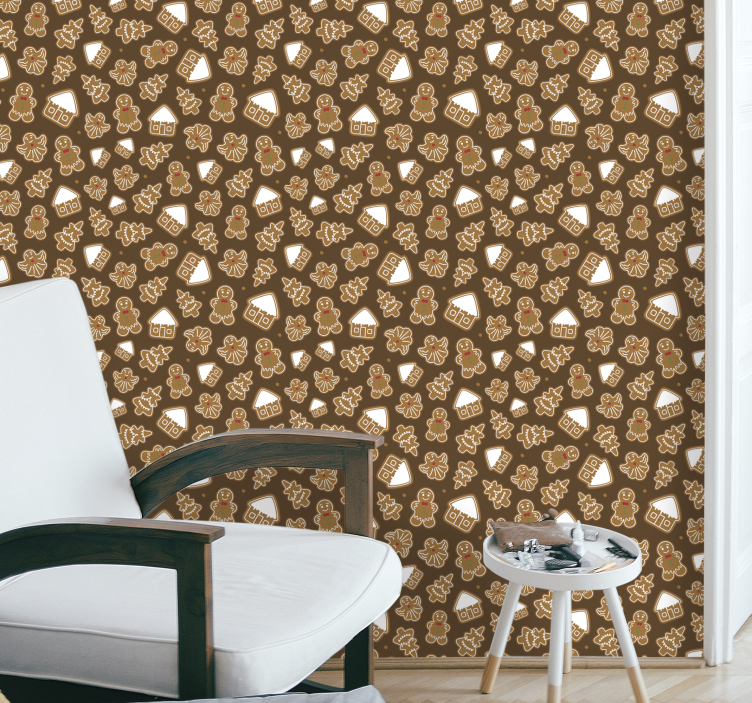 Jul cookies jul tapet - TenStickers