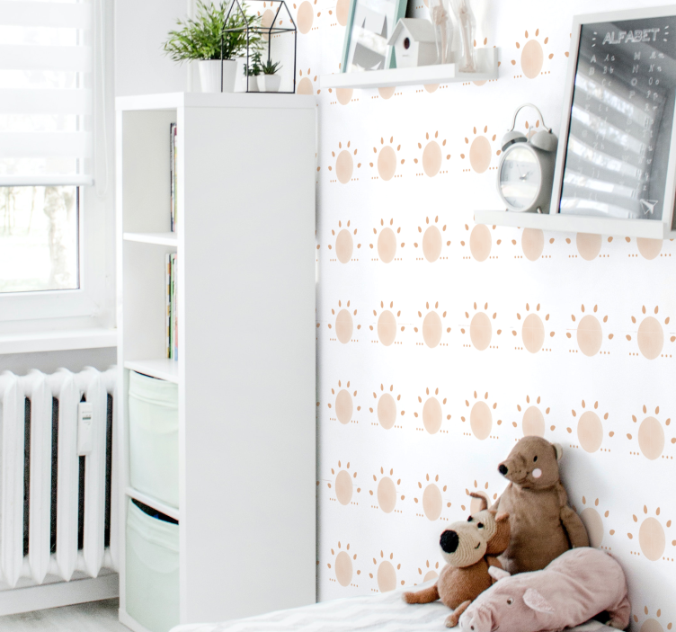 Abstrakt minimal sol abstrakt tapet - TenStickers