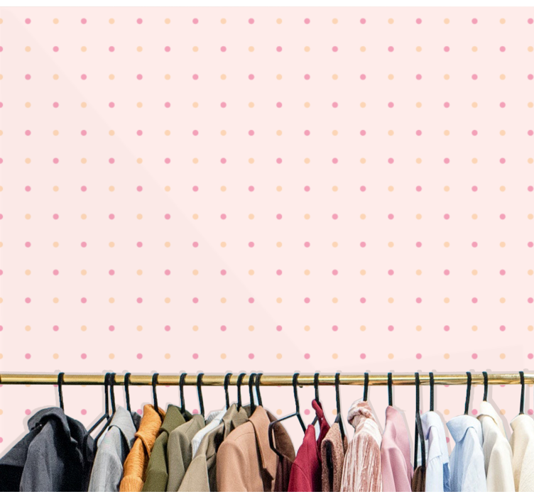 Delikat prikmønster prikket tapet - TenStickers