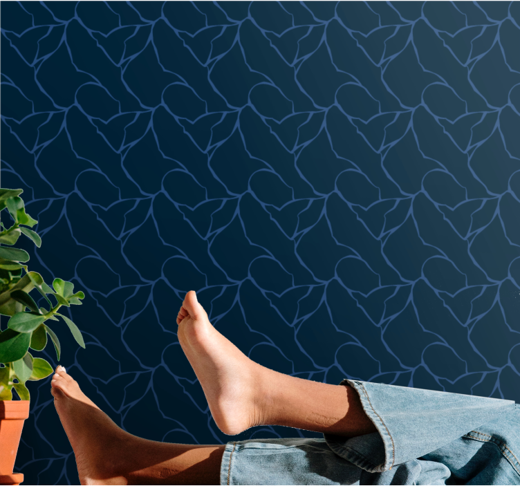 Design af geometriske linjer geometrisk tapet - TenStickers