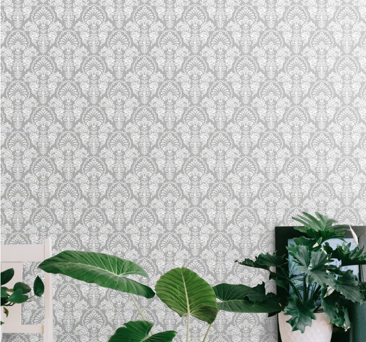 Elegant damask mønster barok tapet - TenStickers