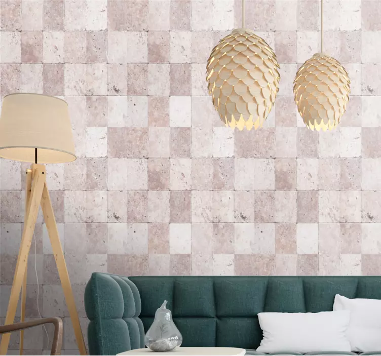 Elegant struktureret overflade marmor tapet - TenStickers