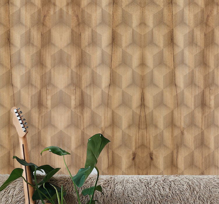 3d kuber motiv tekstur tapet - TenStickers