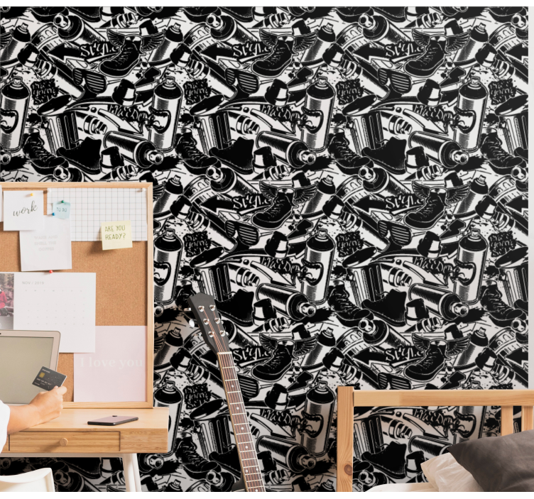 Graffiti væsentlige tapet kunst - TenStickers