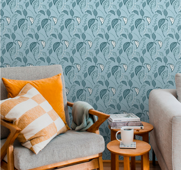 Skandinavisk spire tapet blade - TenStickers