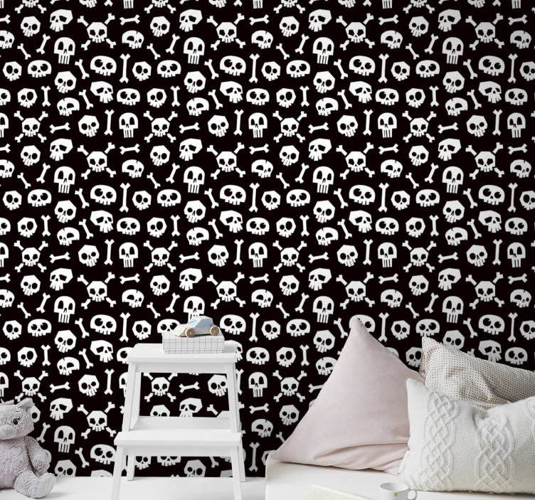 Halloween skelet med tapet - TenStickers