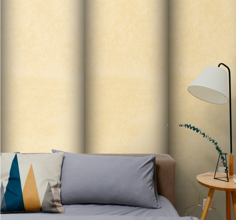 Imiteret beige velour indretning lodret tapet - TenStickers