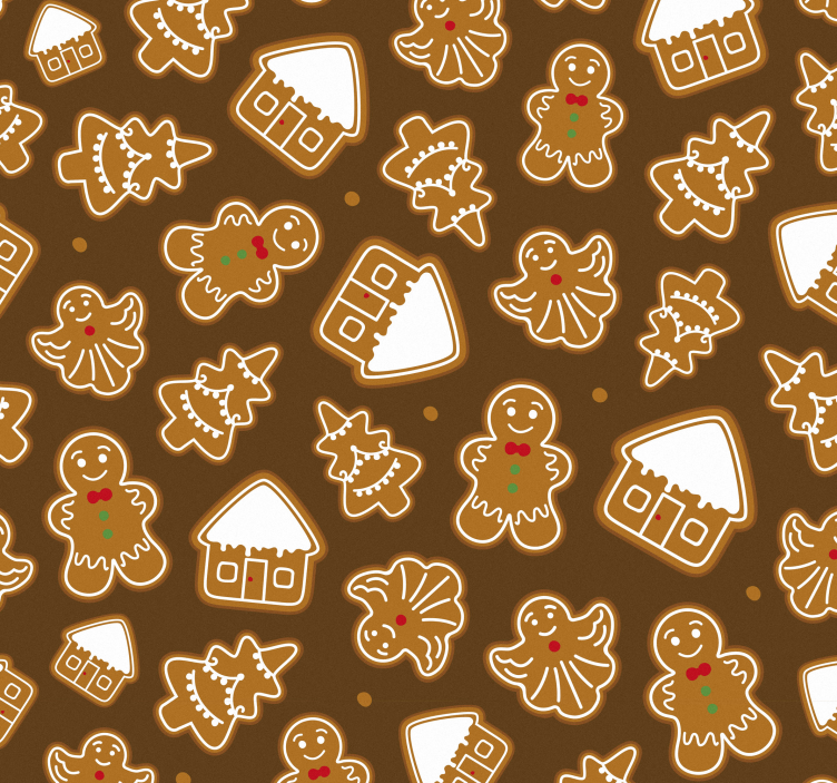 Jul cookies jul tapet - TenStickers