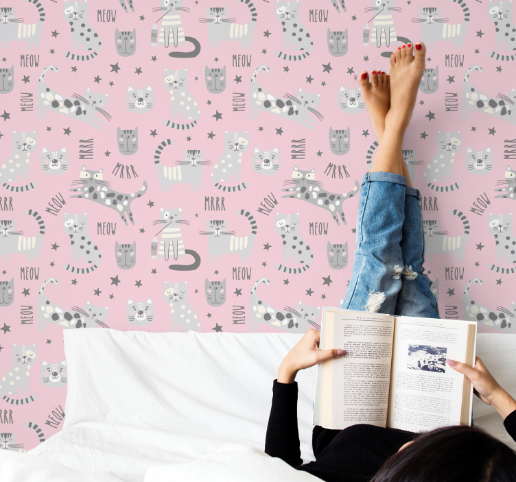 Kattelegetid katte tapet - TenStickers