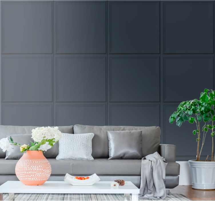 Firkantet og gråligt mønster struktur tapet - TenStickers