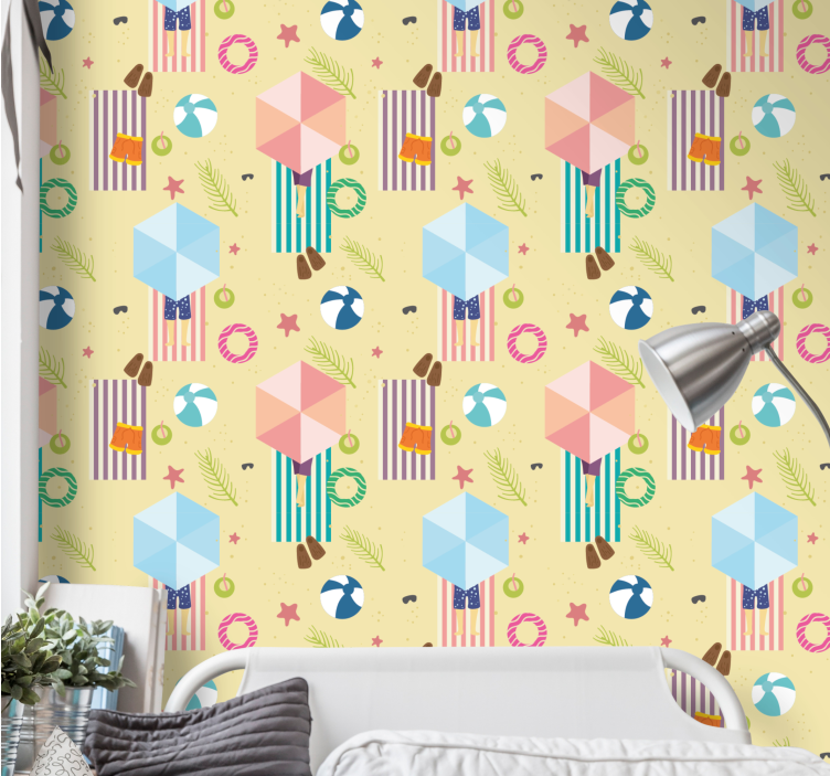 Legende årstidens elementer juletapet - TenStickers