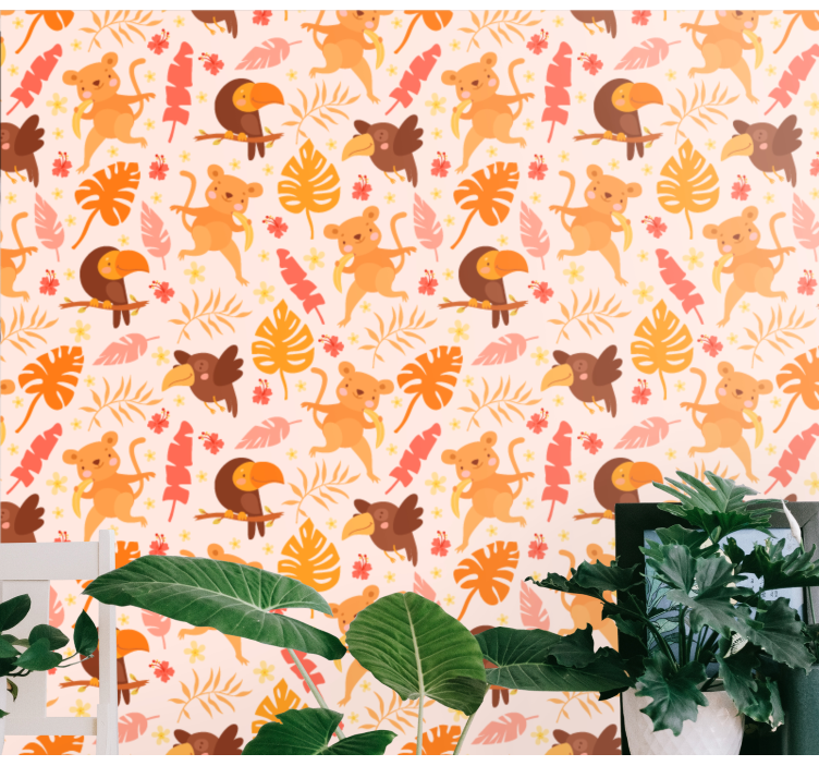 Legende junglefauna katte tapet - TenStickers