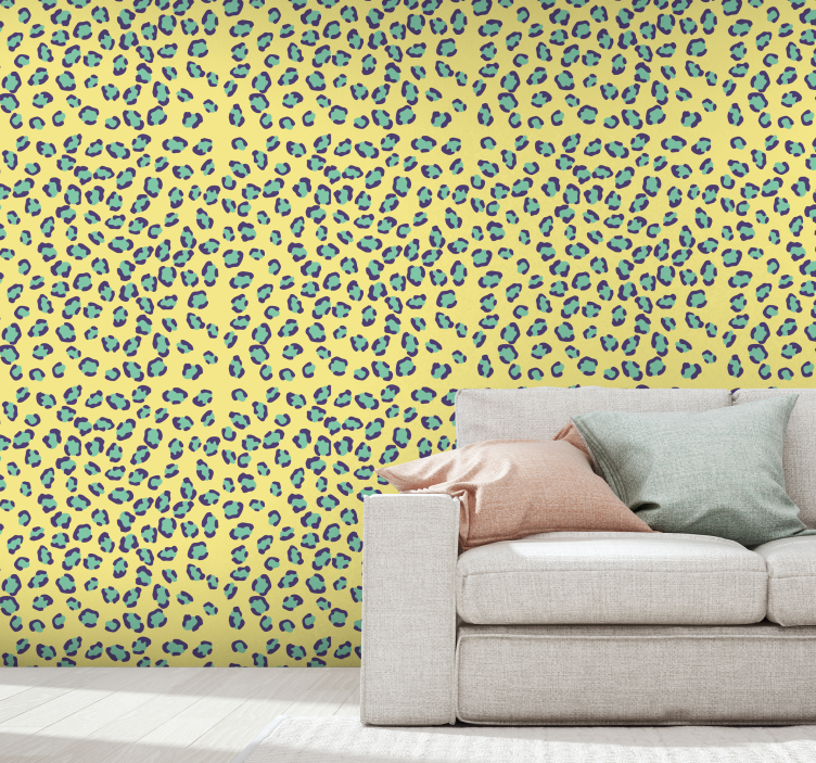 Leopardplet motiv leopard tapet - TenStickers