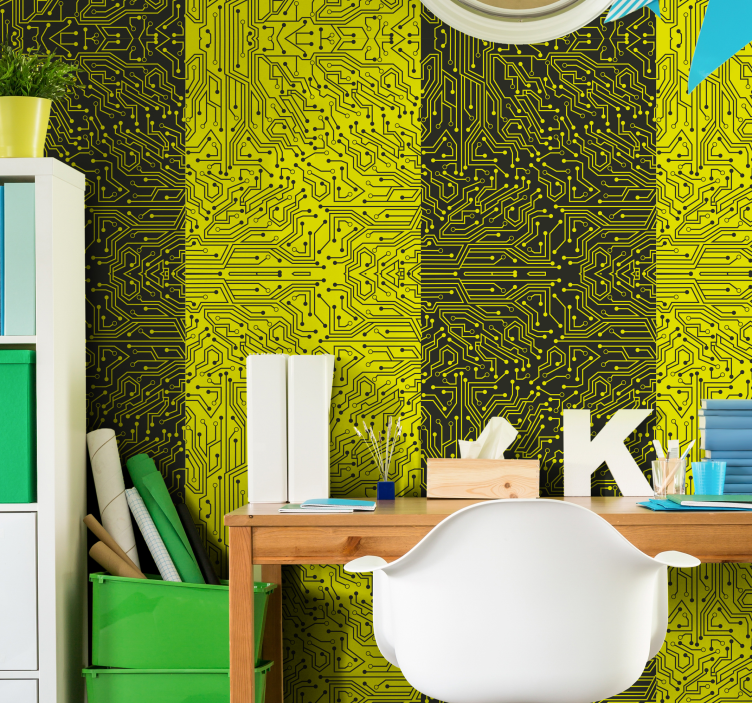 Abstrakte metrolinjer teenage tapet - TenStickers