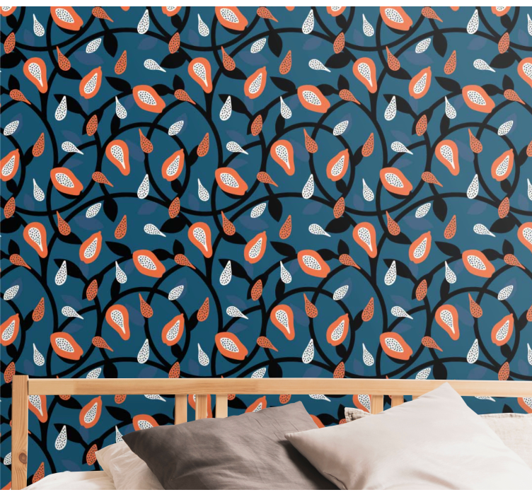 Natur inspireret motiv naturtapet - TenStickers