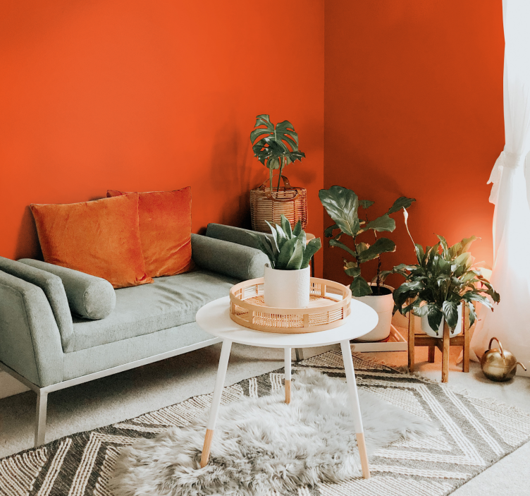 Orange orange tapet - TenStickers