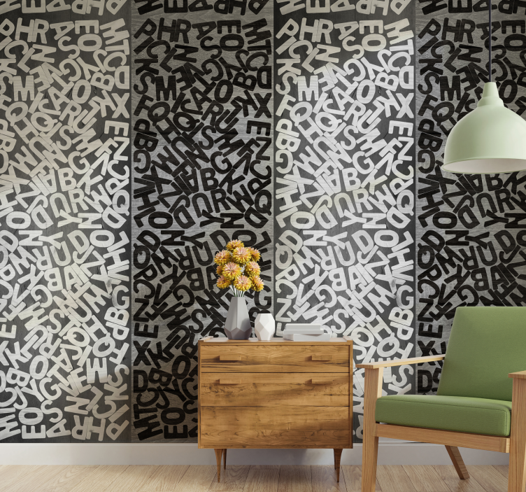 Platin gåve brev tapet - TenStickers