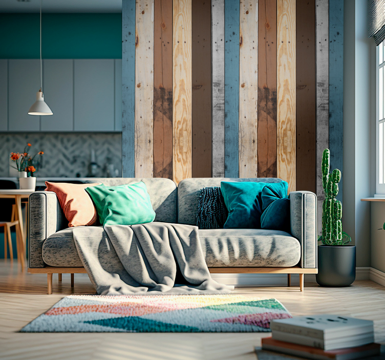 Skønhed af træ effekt tapet - TenStickers