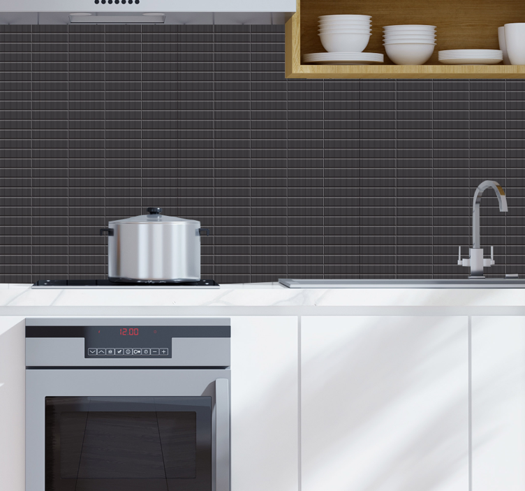 Sorte fliser 3d tapet 3d tapet - TenStickers