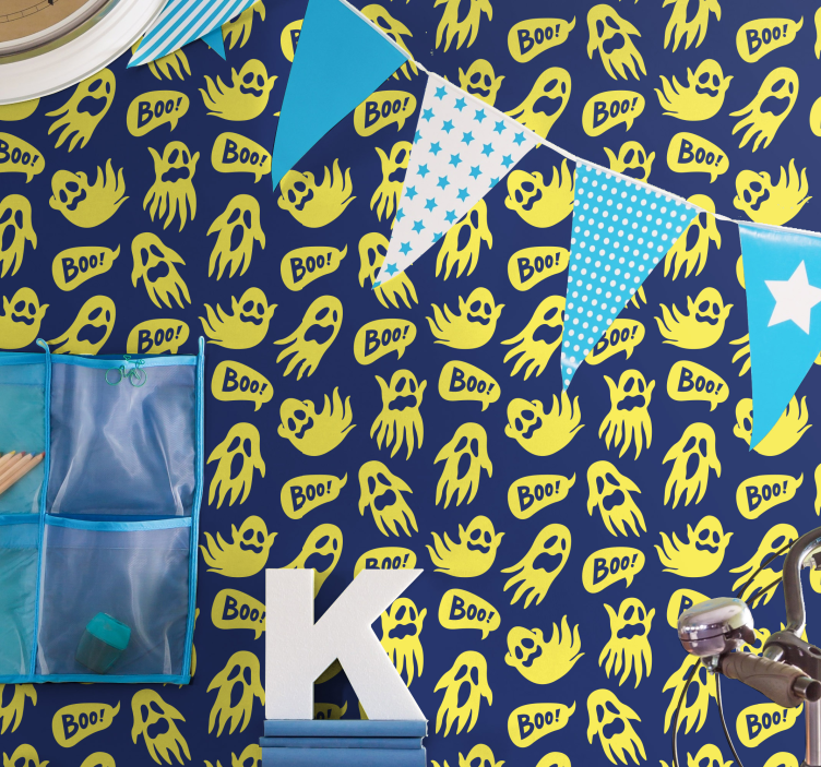 Spøgelsesagtige mønstre halloween tapet - TenStickers