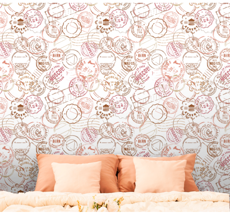 Stemplet pasmotiv by tapet - TenStickers