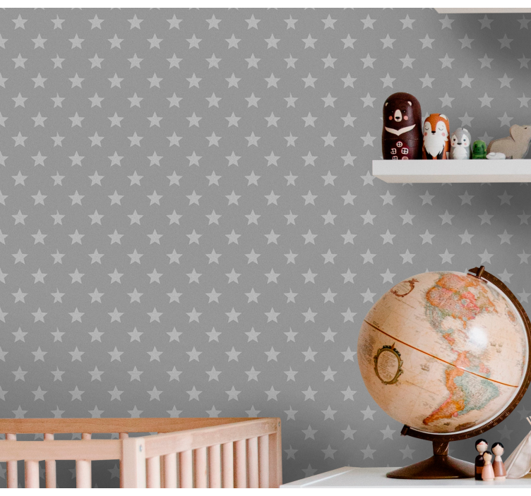 Stjernemønster enkelhed stjerne tapet - TenStickers