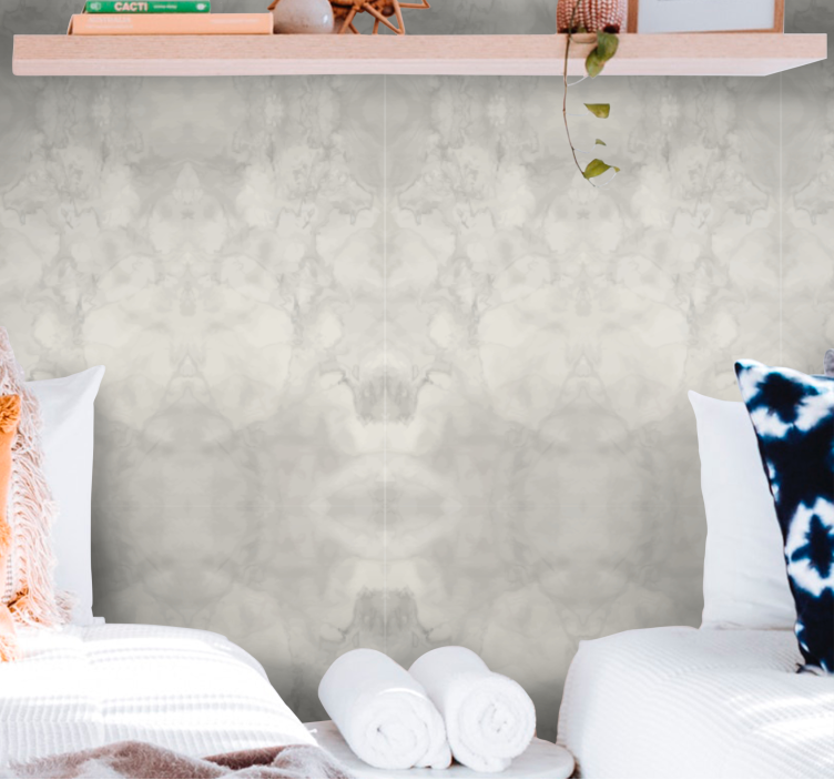 Subtilt skylandskab abstrakt tapet - TenStickers