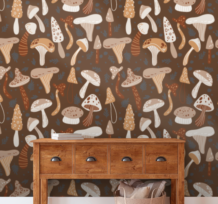 Svampe medley natur tapet - TenStickers