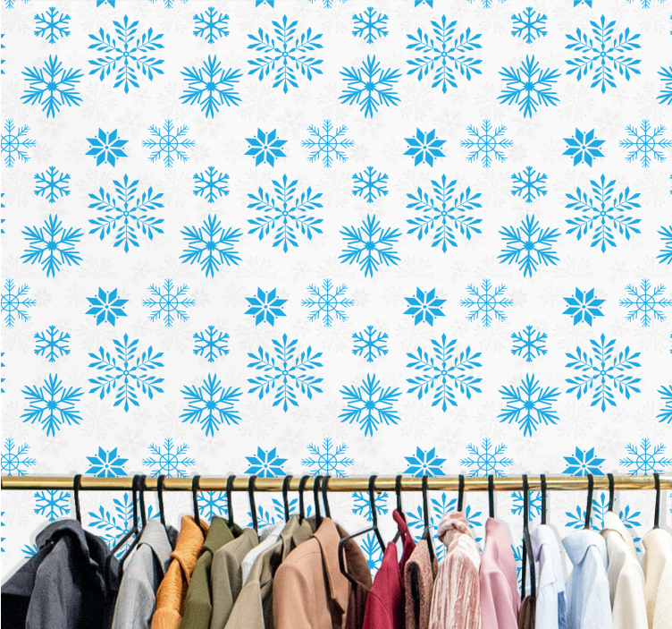 Snekrystal fliser tapet - TenStickers