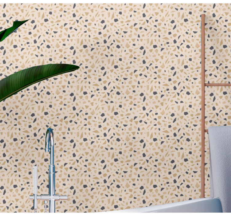 Terrazzo mønster geometrisk tapet - TenStickers
