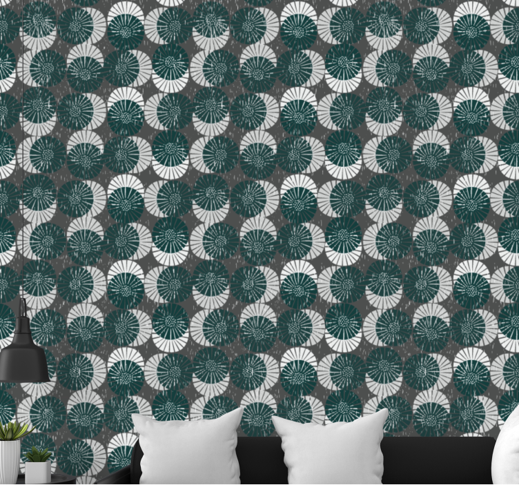 Mørke nuancer mønster prikket tapet - TenStickers