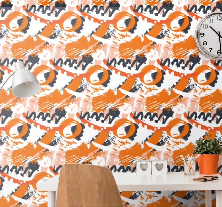 Urbane abstrakte motiver by tapet - TenStickers