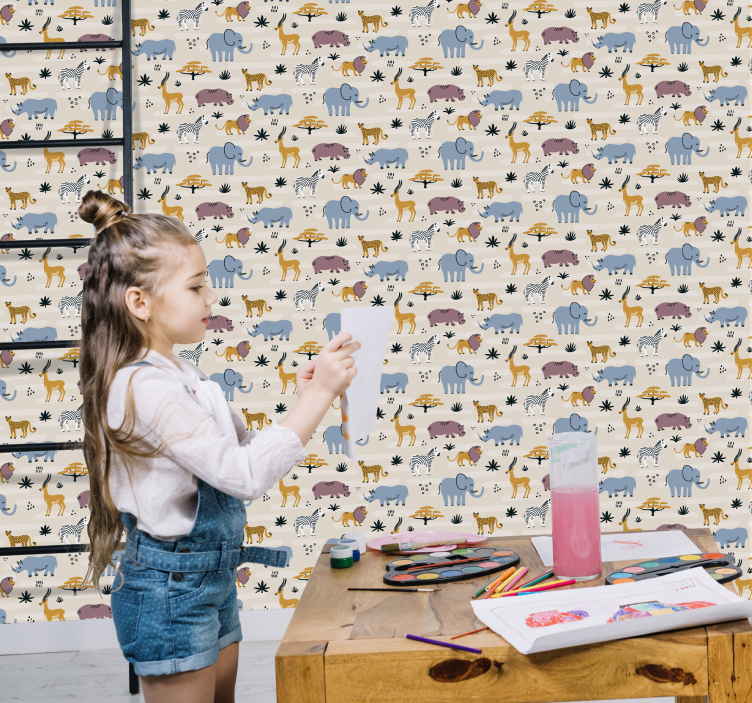 Vilde dyr tapet - TenStickers