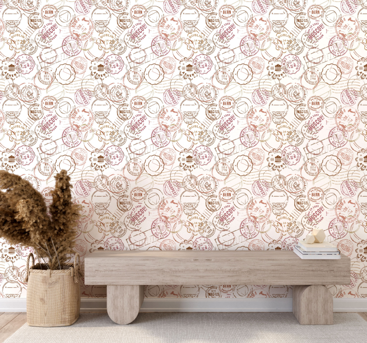 Vintage frimærker by tapet - TenStickers