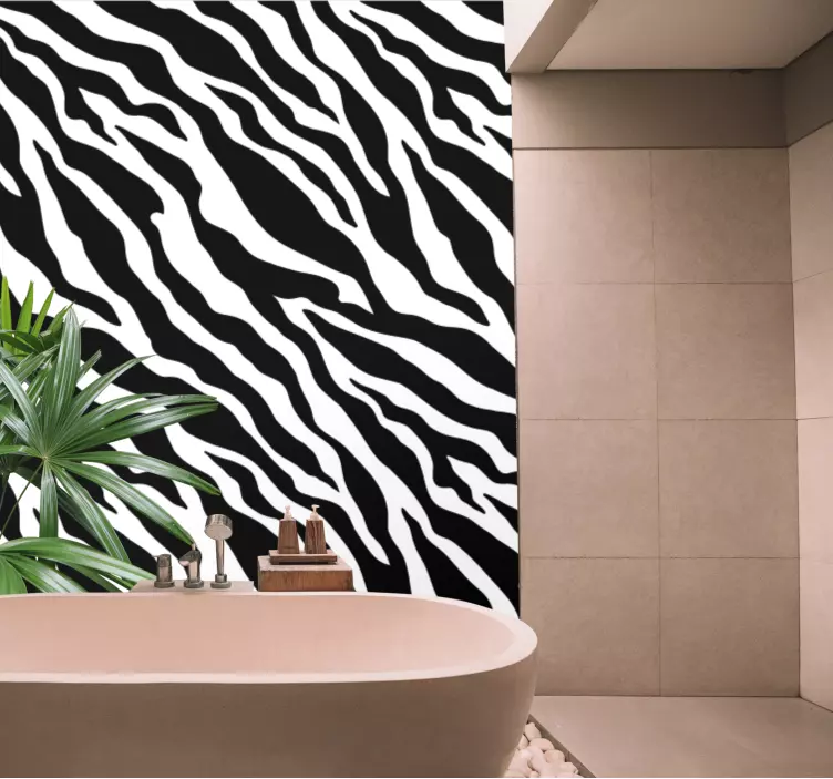 Zebra stribe zebra tapet - TenStickers