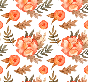Lille blomster tapet - TenStickers