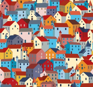 Urban patchwork by tapet - TenStickers