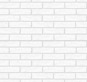 Hvid plet mursten effekt tapet - TenStickers