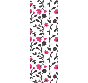 Blomstermønster blomster tapet - TenStickers