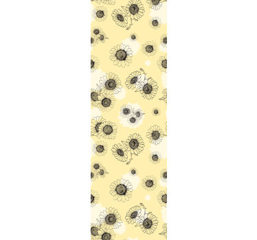 Blomstermønstre blomster tapet - TenStickers