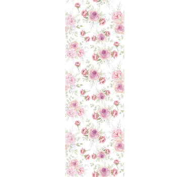 Delikat blomstermønster blomster tapet - TenStickers